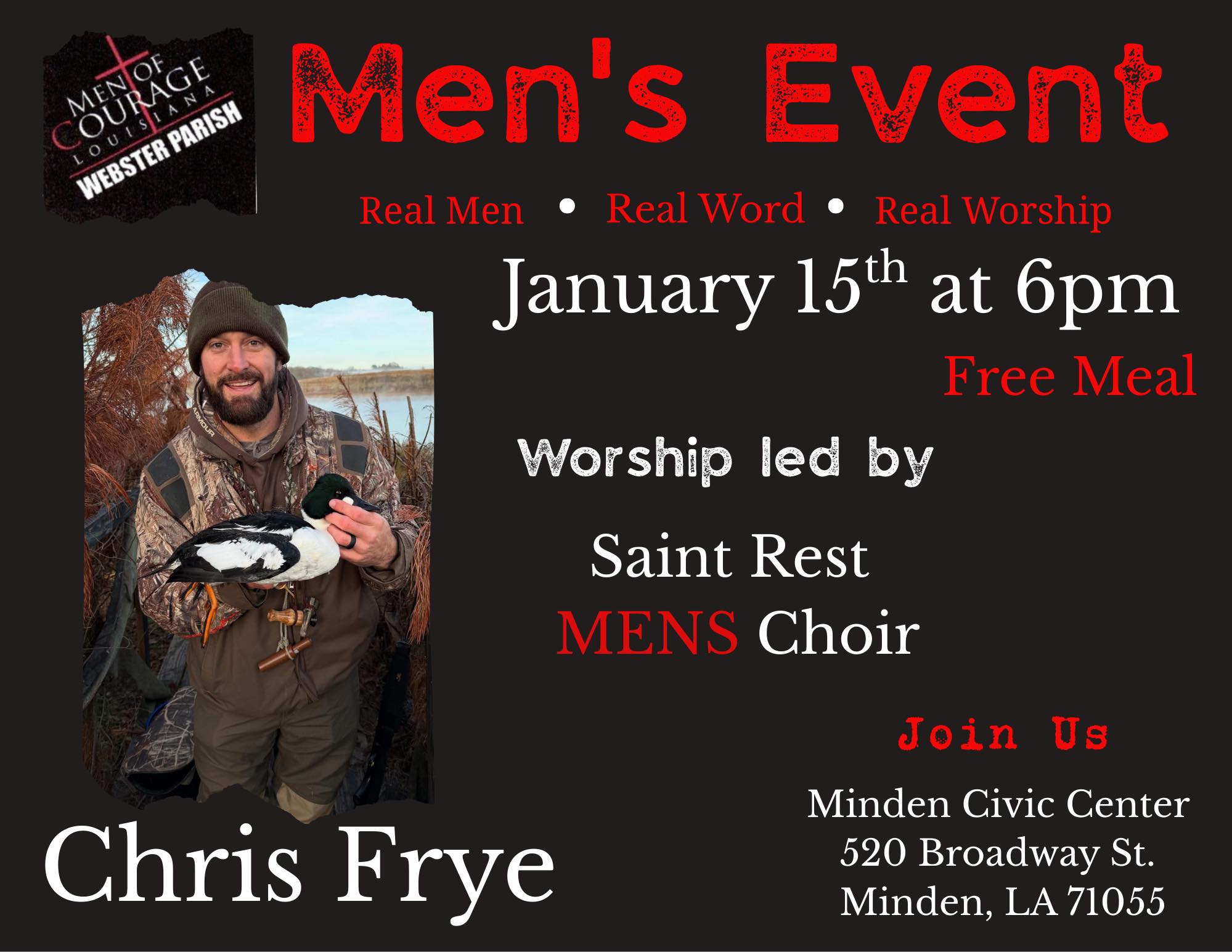 Men of Courage Jan Event